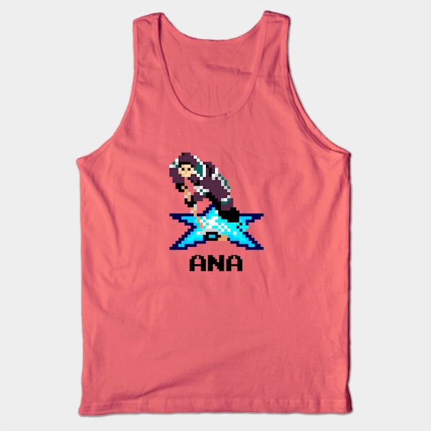 16-Bit Ice Hockey - Anaheim Tank Top by The Pixel League